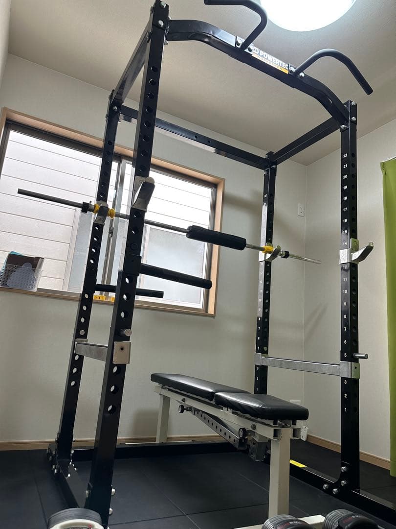 POWERTECパワーラック、可変式ダンベル