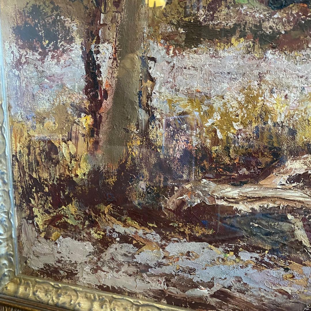 特大！油絵。葦名芳夫　引き取り限定。 お近くでしたら持って行きます！