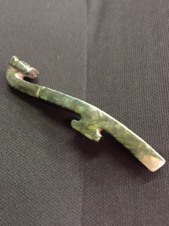 墨玉 帶鉤  玉器  すごく潤い玉 年代物