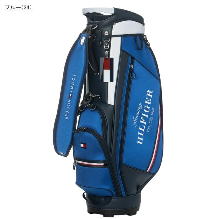 新品 トミーヒルフィガーゴルフ キャディバッグ THMG5SC5 ブルー