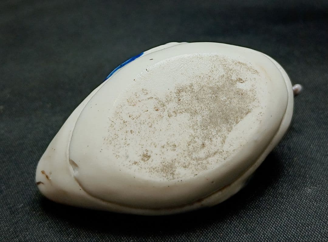 九谷焼　おしどり　香合　桐箱有　本体に花押有