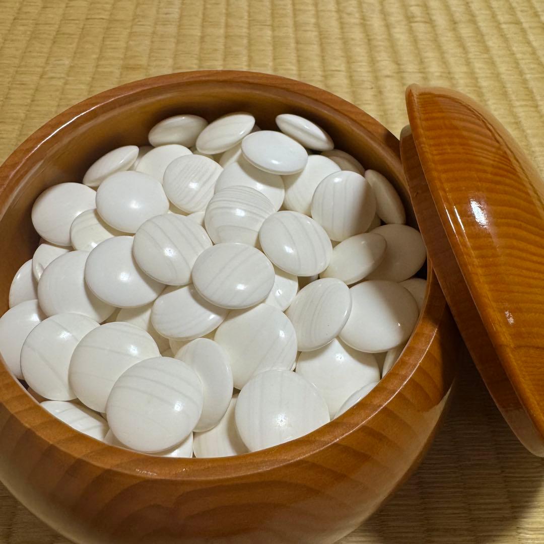 蛤碁石　那智黒石　30号　碁石碁笥セット　はまぐり　高級セット　お手頃　本格派