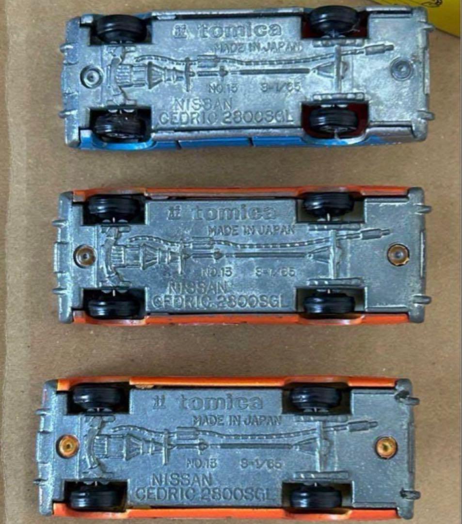 トミカ ニッサン セドリック 2800SGL タクシー 3台