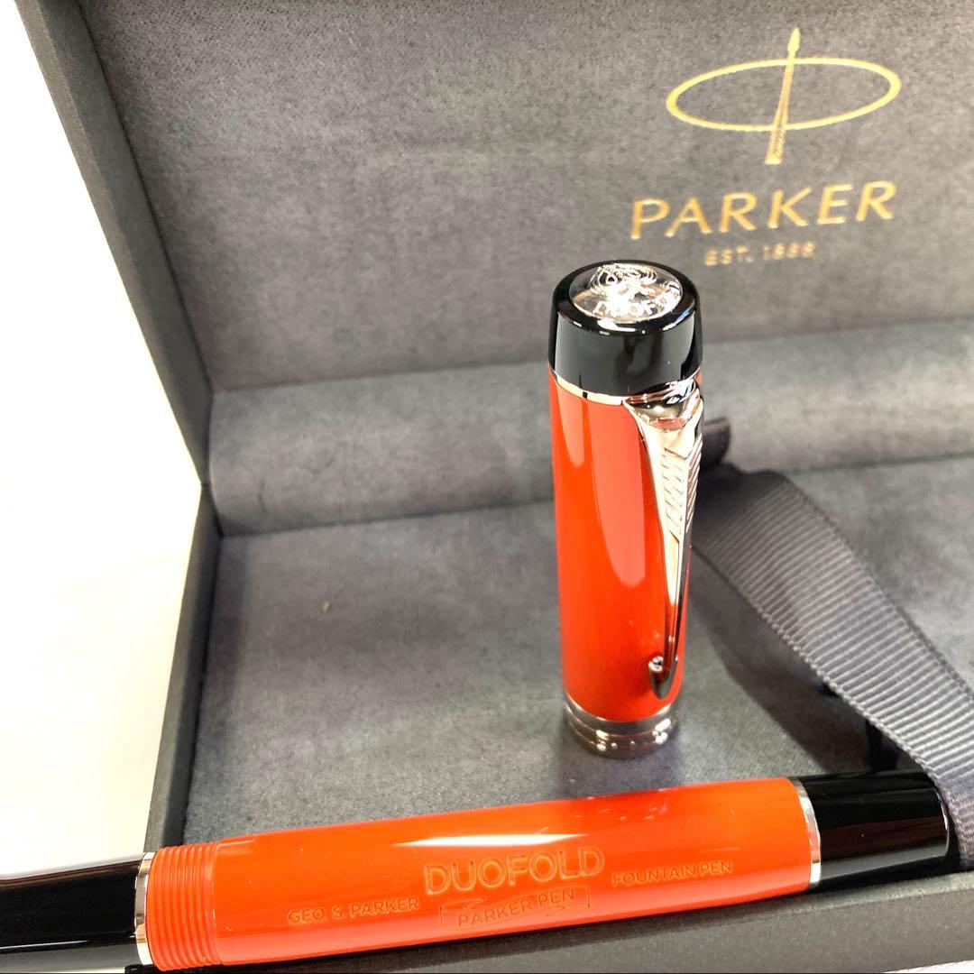 PARKER DUOFOLD 万年筆 クラシック ビッグレッド CT 美品