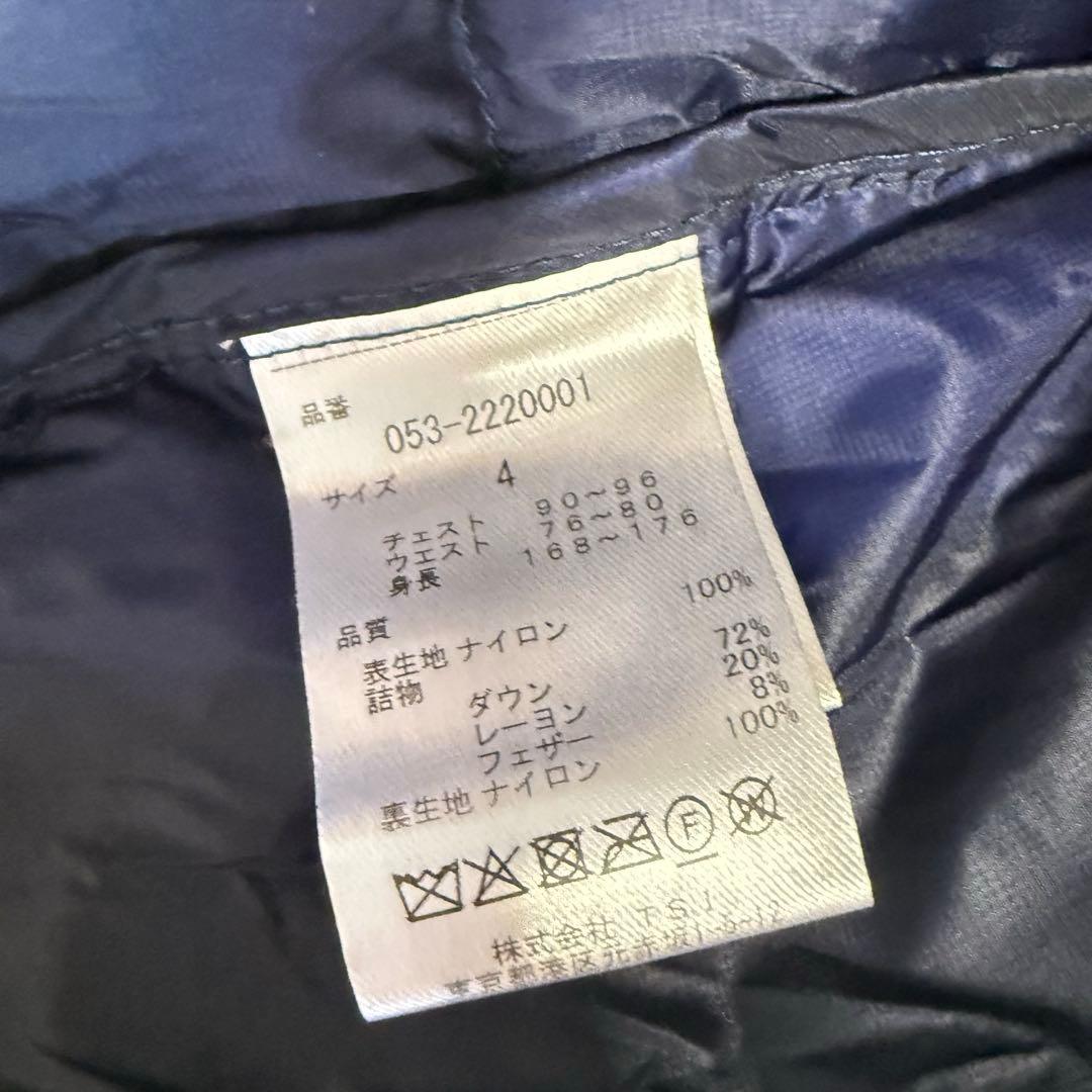 【パーリーゲイツ】美品 ダウンジャケット ネイビー 4サイズ メンズ 4way