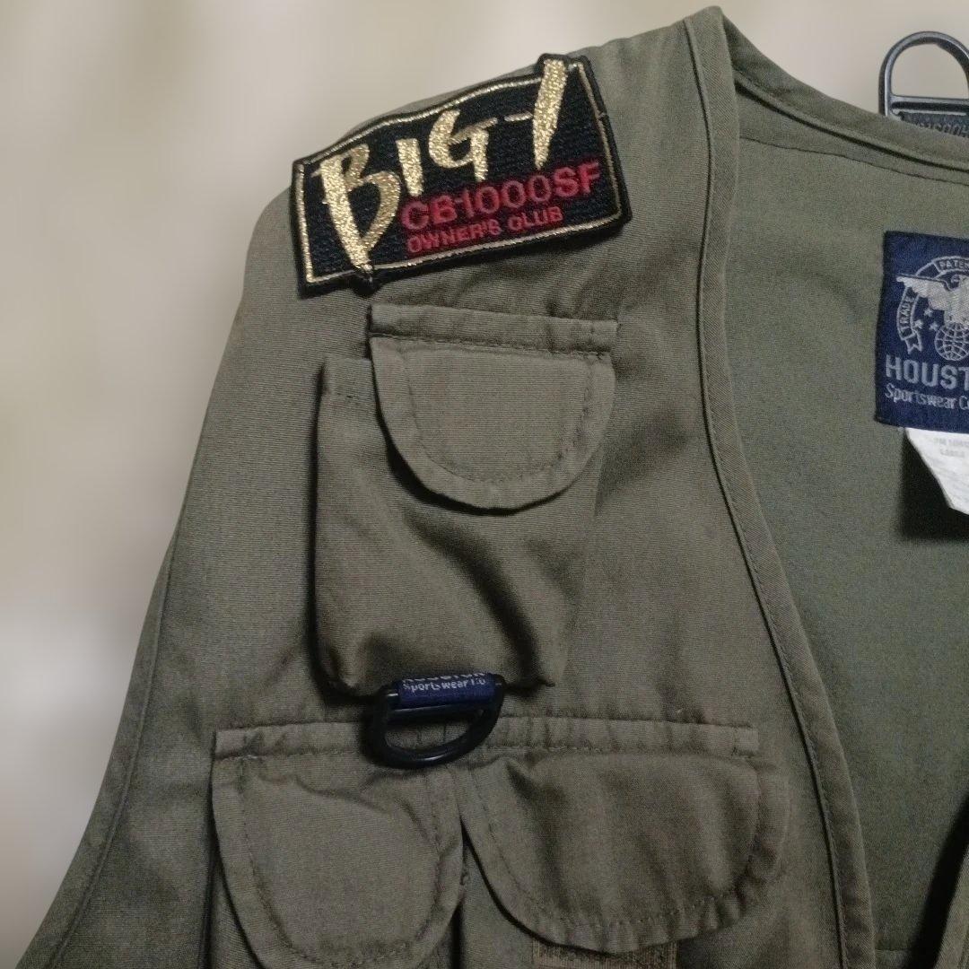 ​【激レア】HOUSTON フィッシングベスト ヨシムラ NOS バイカー L