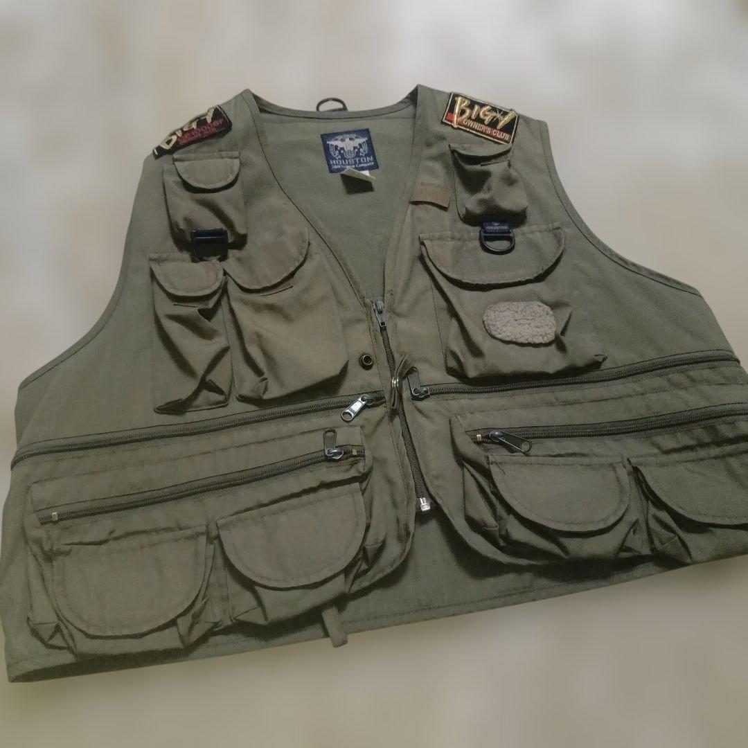 ​【激レア】HOUSTON フィッシングベスト ヨシムラ NOS バイカー L