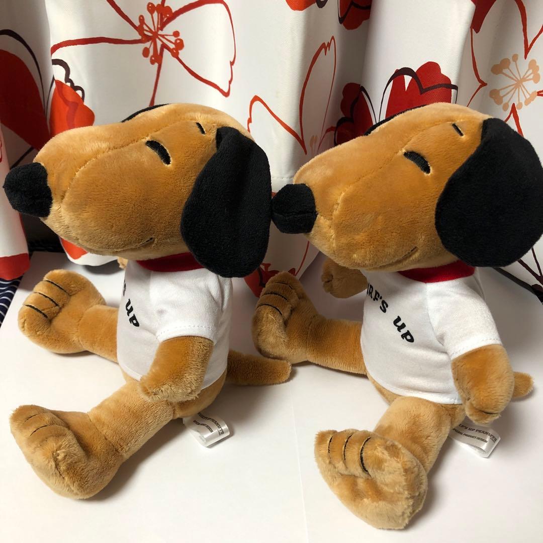 moni スヌーピー　日焼けスヌーピー ぬいぐるみ　ハワイ限定　2個セット　モニ