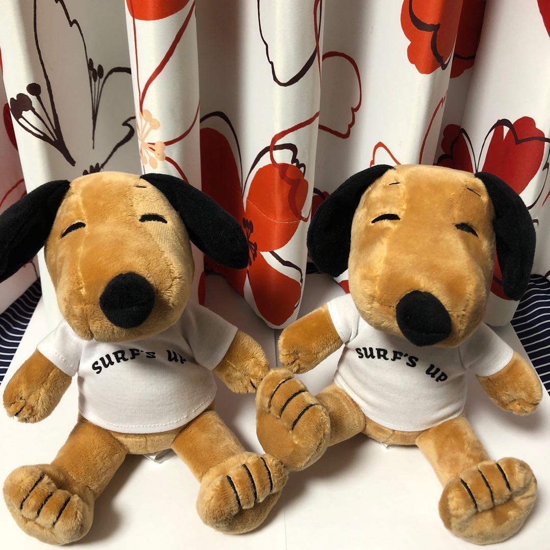 moni スヌーピー　日焼けスヌーピー ぬいぐるみ　ハワイ限定　2個セット　モニ