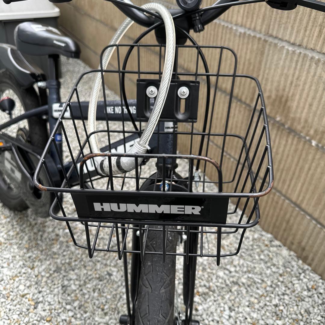 HUMMER 子供用 自転車 18インチ ミッドナイトブルー 補助輪＆おまけつき