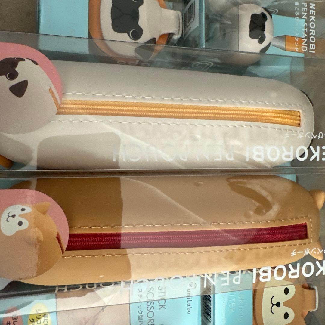 動物デザイン 文房具セット　わんわんにゃにゃんぺんぺん