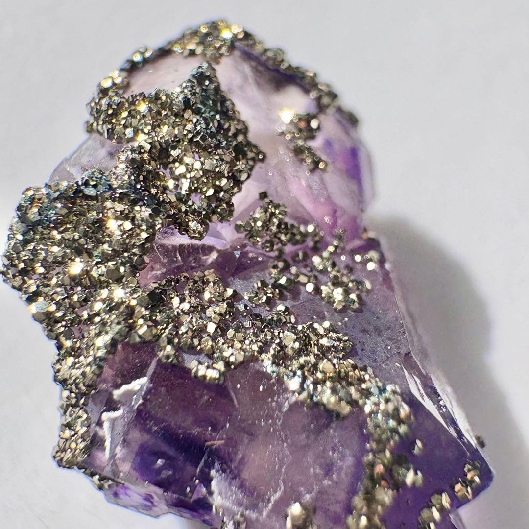 520 中国 内モンゴル産 レアタイプ フローライト&パイライト