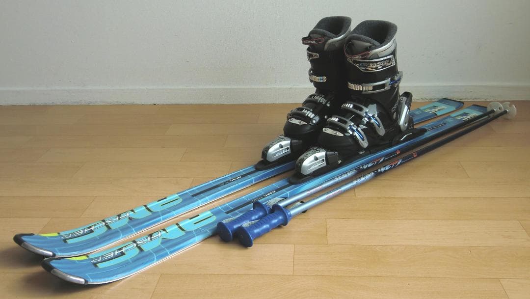 ■■送料無料■FISCHER■メンズスキーセット■板150靴25.5■メンテ付■