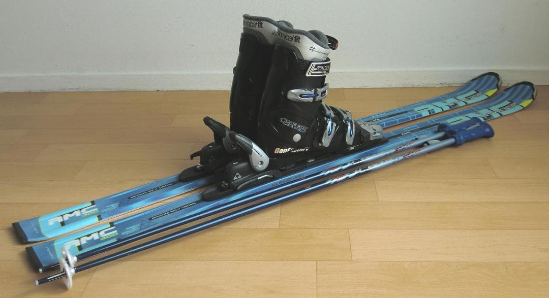 ■■送料無料■FISCHER■メンズスキーセット■板150靴25.5■メンテ付■