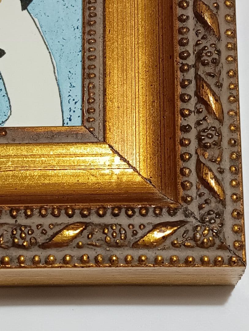 山口マオ 原画 額入り 希少 水彩画 シルクスクリーン サイン入り