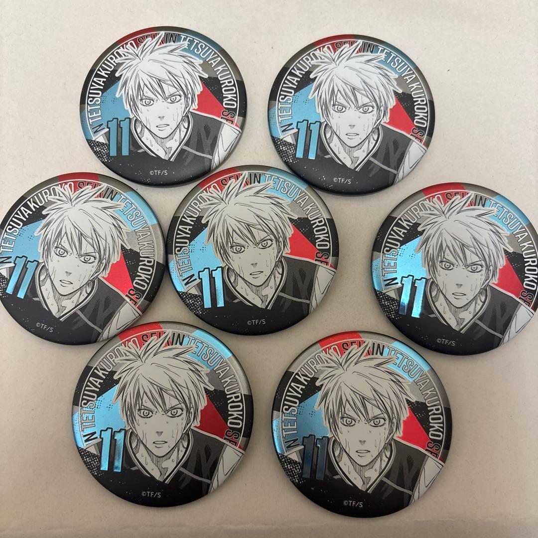 7点 黒子のバスケ　デコレクション缶バッジ　黒子テツヤ 缶バッジ