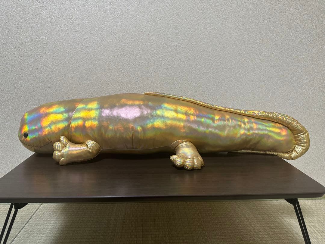 京都水族館 金のオオサンショウウオ ぬいぐるみ