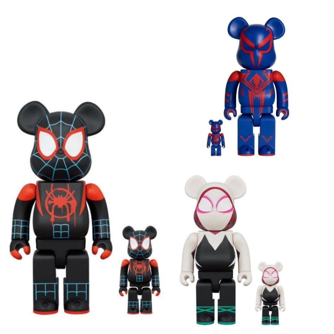 【送料無料】be@rbrick ベアブリック スパイダーマン スパイダーバース