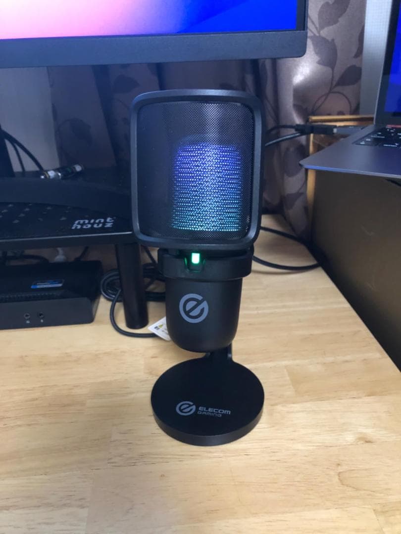 エレコム コンデンサーマイク USB接続 [ タッチミュート機能/マイクアームm