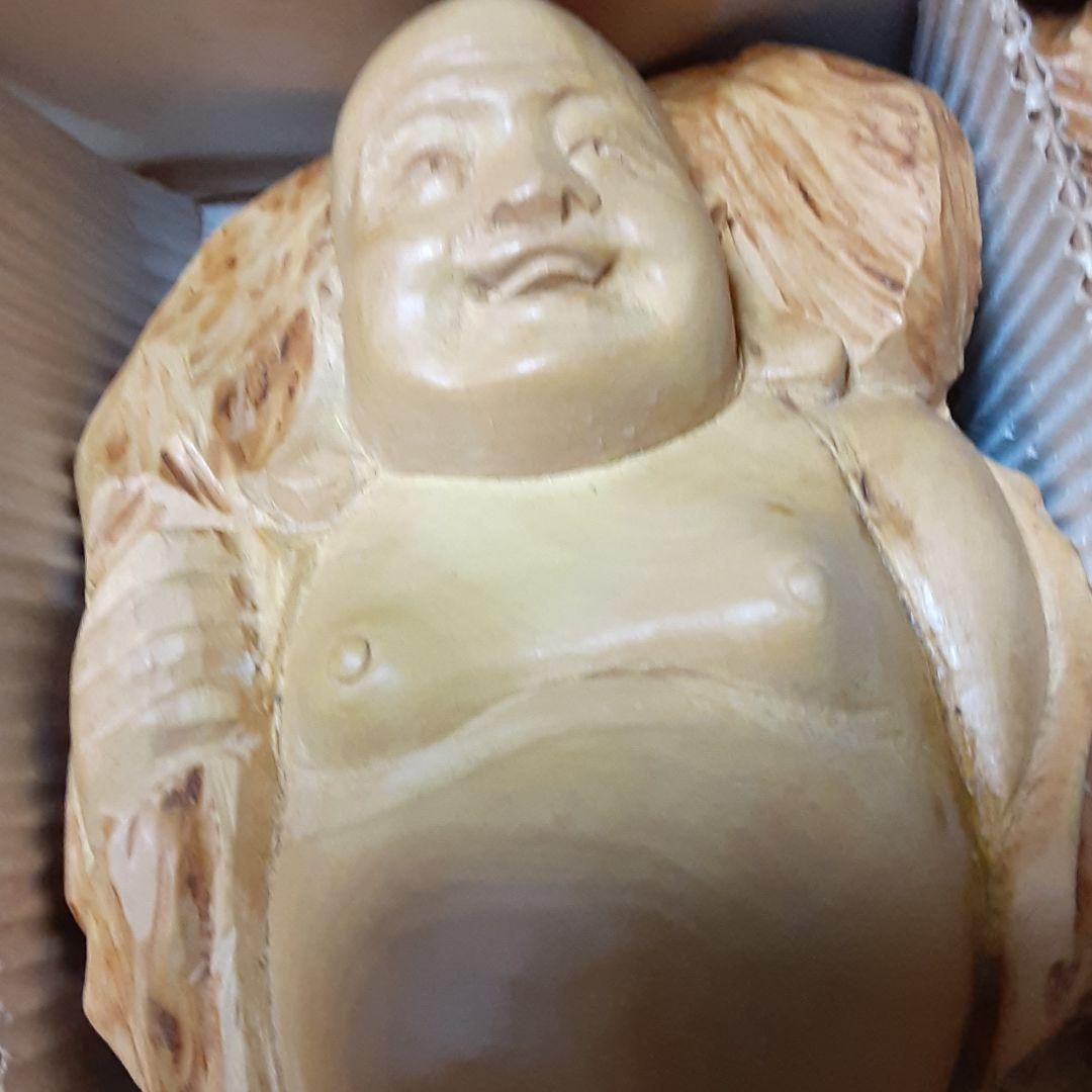 【メル55143】　七福神セット　大きなサイズ　　一刀彫