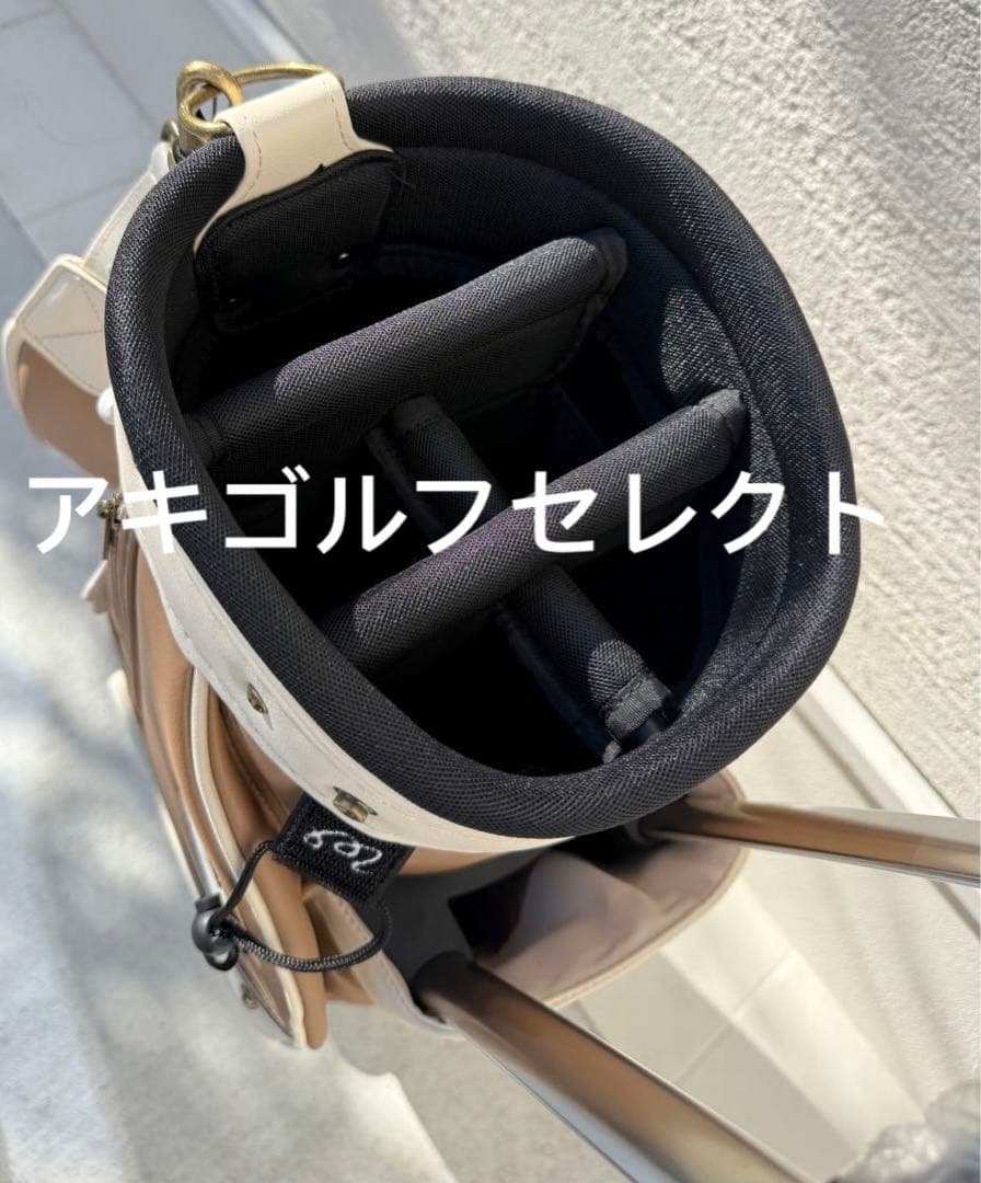 即日発送 マルボンゴルフキャディバッグ　ベージュ