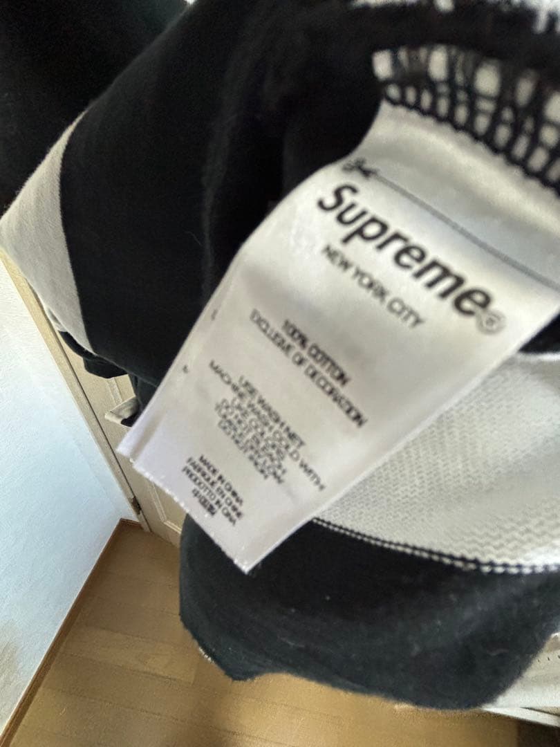 早く売りたいのでお値下げします。SUPREME ストライプ ラガーシャツ