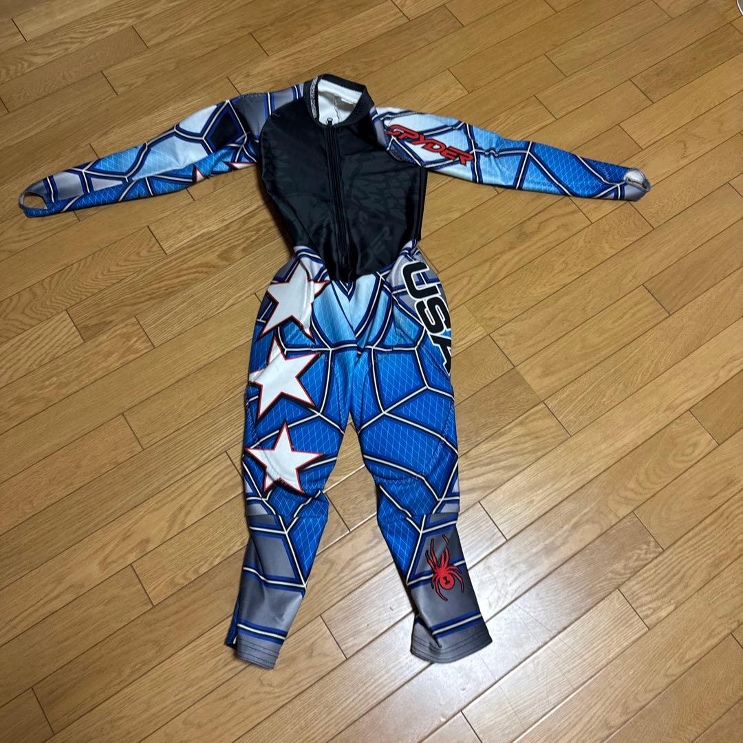 スキーウェア 青 黒 星模様　早い者勝ち