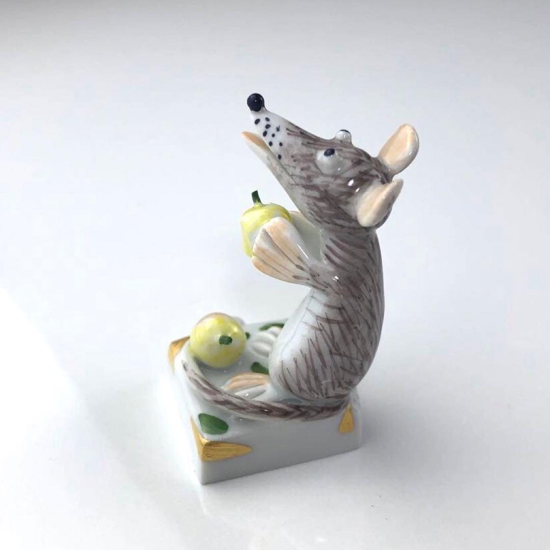 マイセン　ネズミ　置物　マッキー