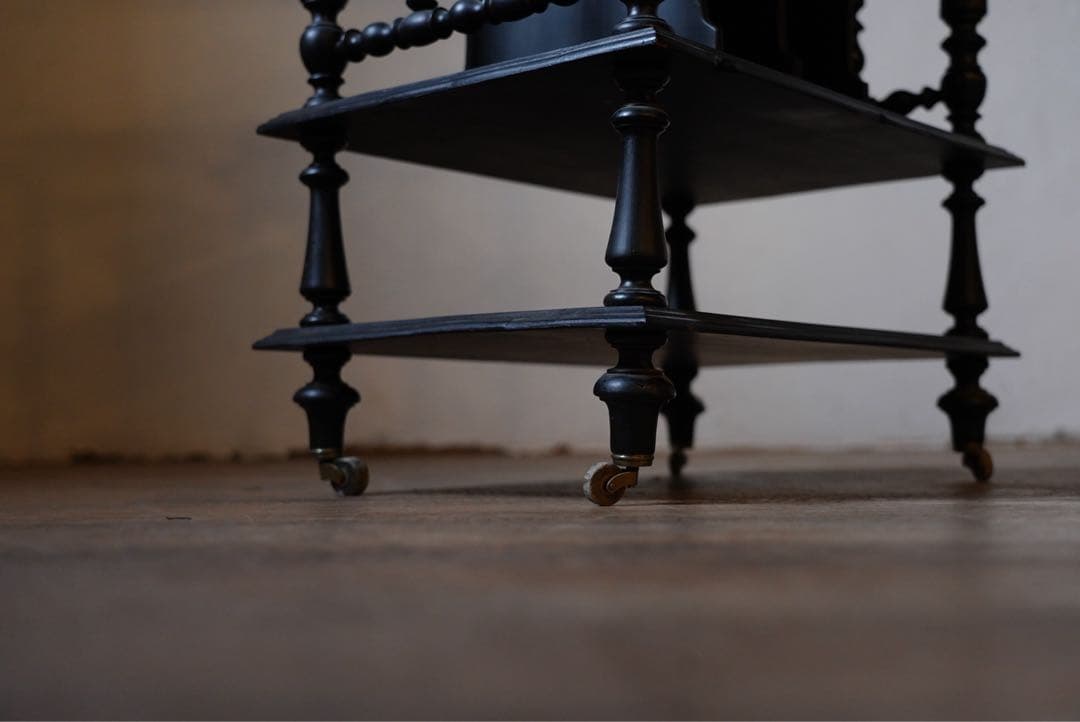 アンティーク　フランス　ナポレオン　ミュージックシェルフ　レコード　棚