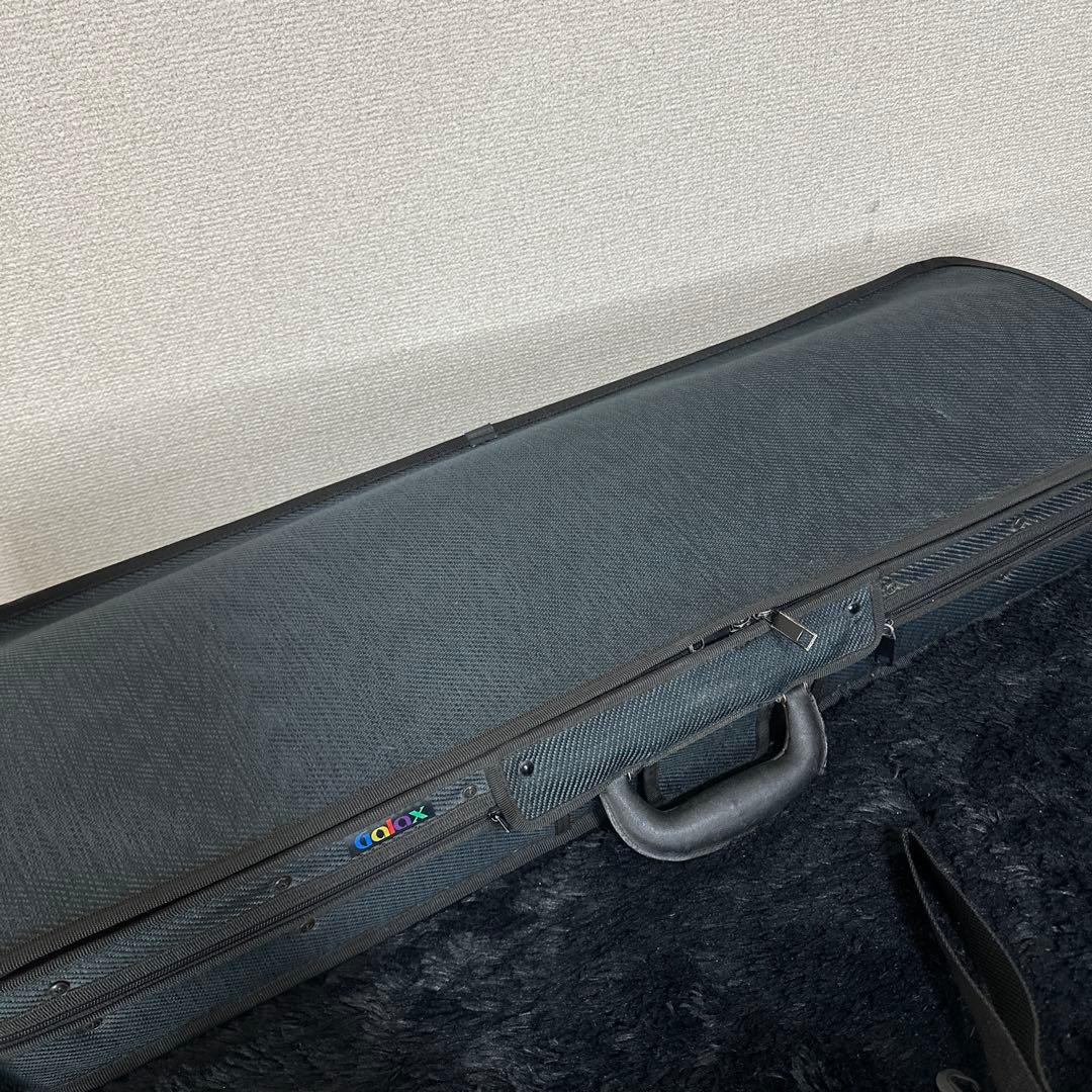 galax バイオリンケース 弦楽器 弓4本収納可能 湿度計付き