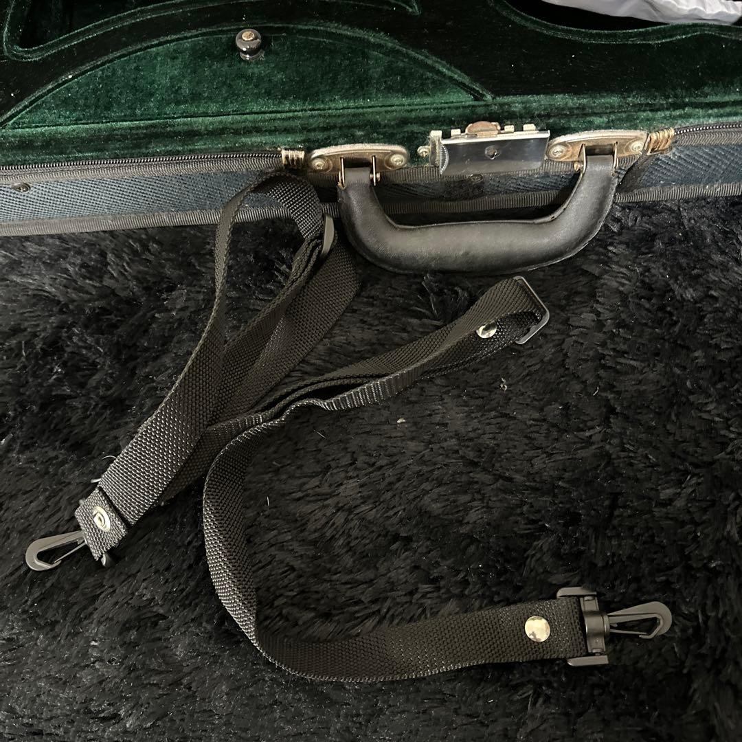 galax バイオリンケース 弦楽器 弓4本収納可能 湿度計付き