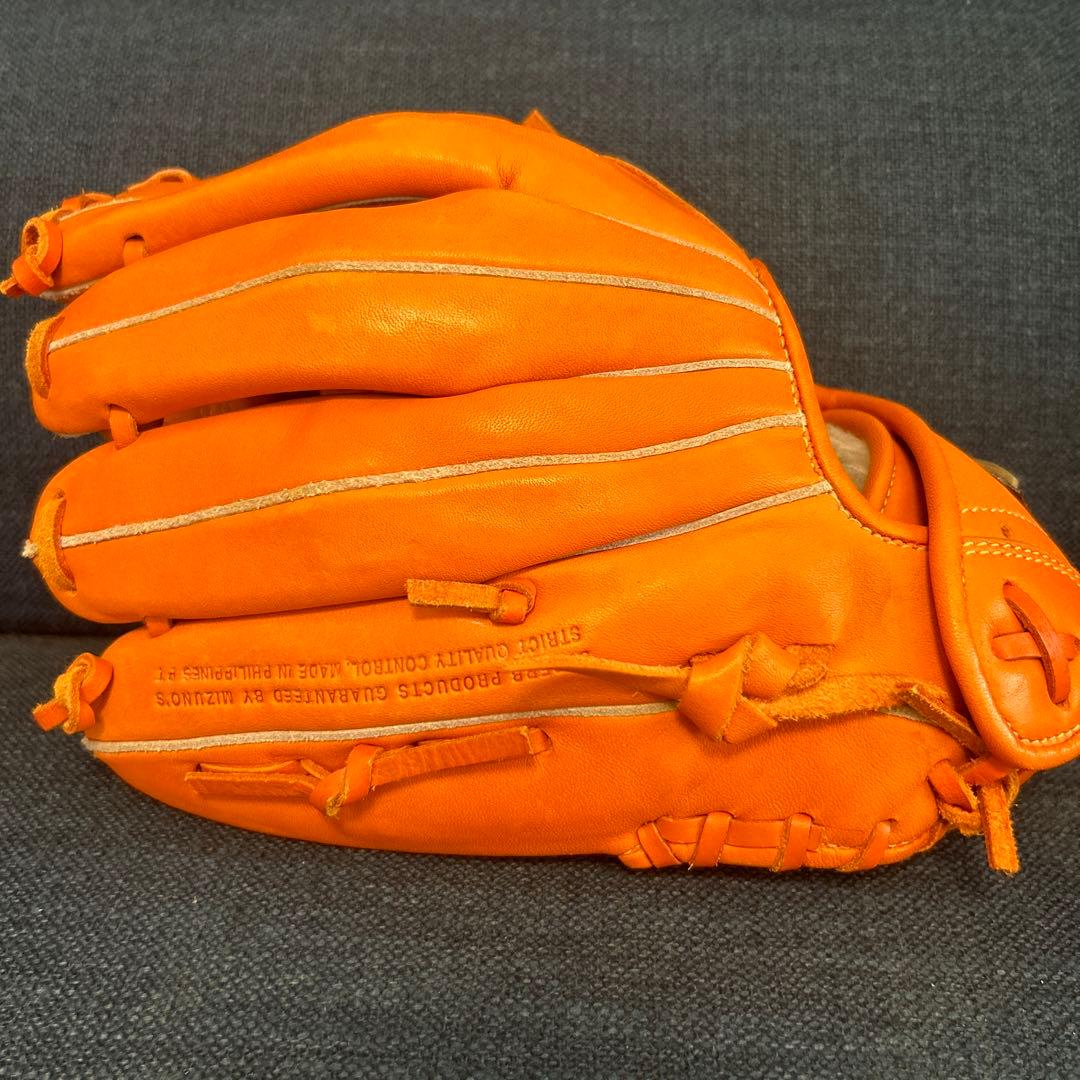 ミズノ プロフェッショナル オレンジ グローブ 右投げ用