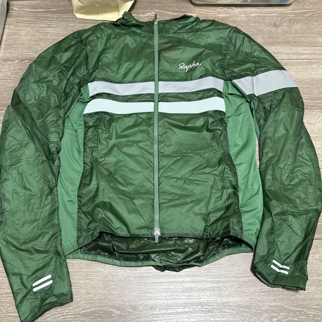 メルカリ市限定値下【未使用品】Rapha ウィンドブレーカー グリーン