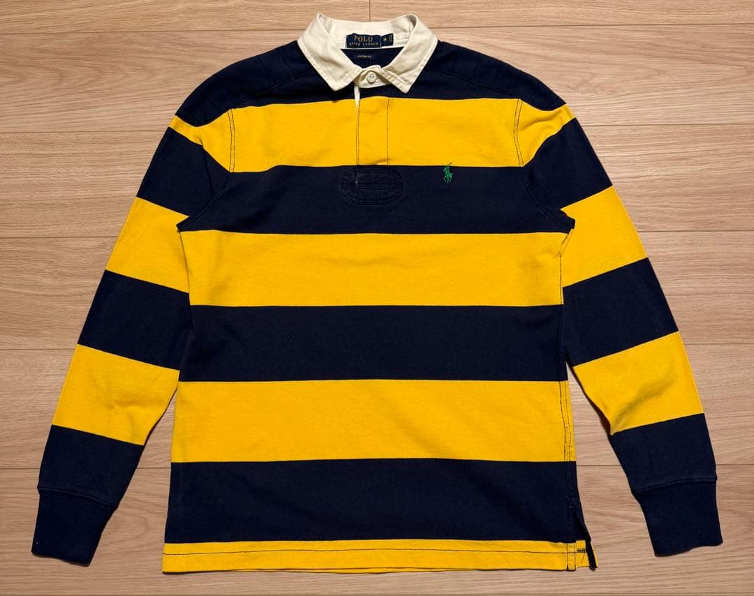 ポロラルフローレン ラガー シャツ ボーダー M 古着