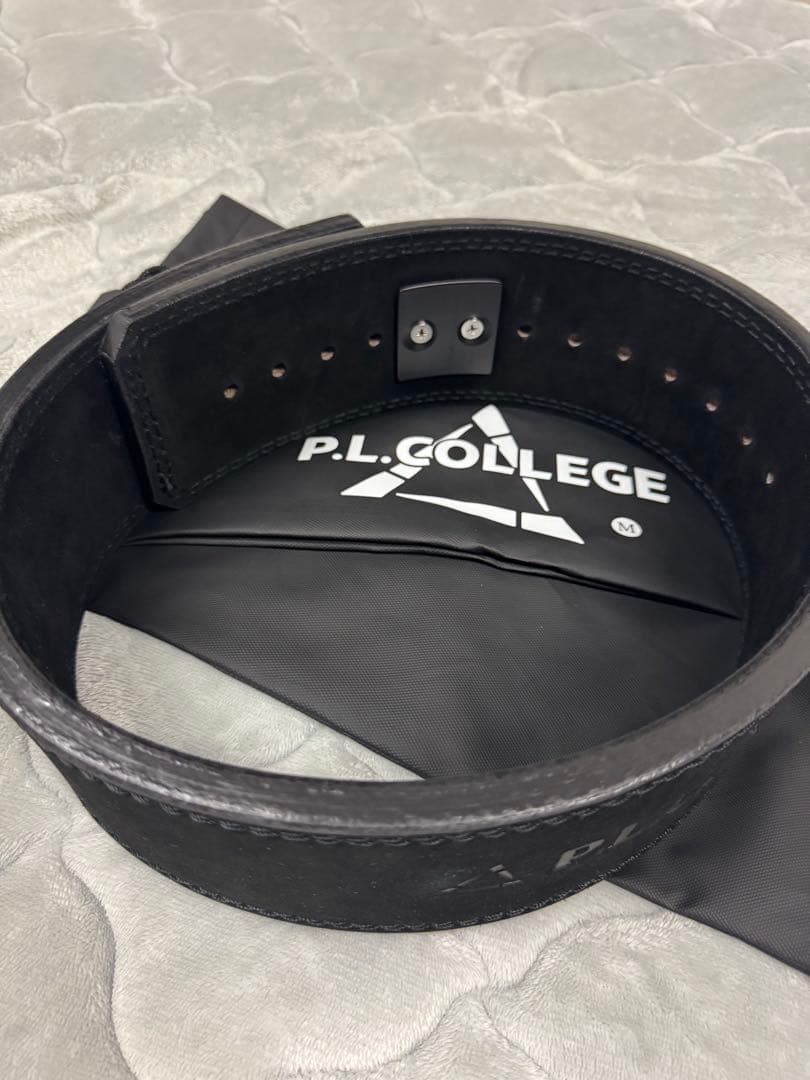 P.L.COLLEGE パワーベルト ブラック　レバーアクション　筋トレ