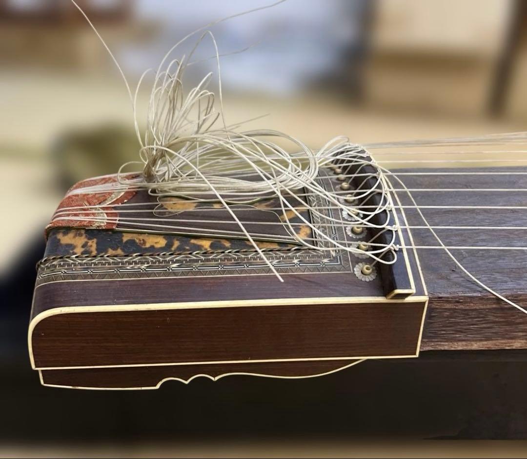 鼈甲入お琴　長さ約192㎝　箱付　東Y7-1219☆2F