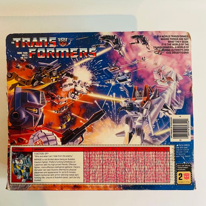 トランスフォーマー  MIRAGE HASBRO 当時物 Origin
