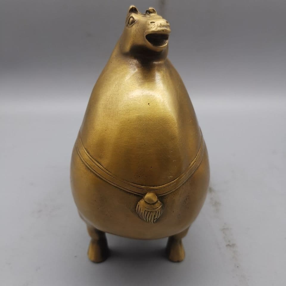 唐馬 銅製 置物