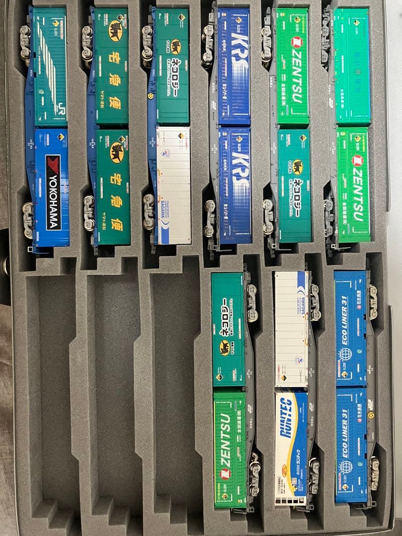 Nゲージ コキ19両セット コンテナ積載