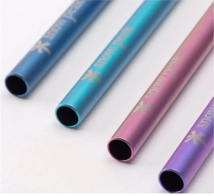  peak雪峰祭2022春限定 チタン製ストロー4本セット