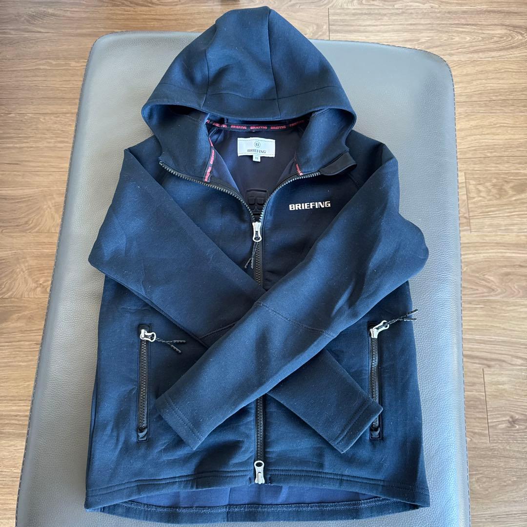 BRIEFING フード付きジャケット XS ネイビー