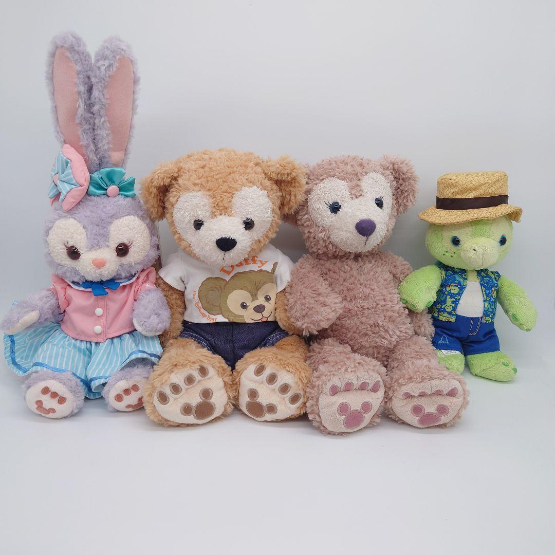 【４個セット】ダッフィー　オルメル　シェリーメイ　ステラルー　ぬいぐるみ