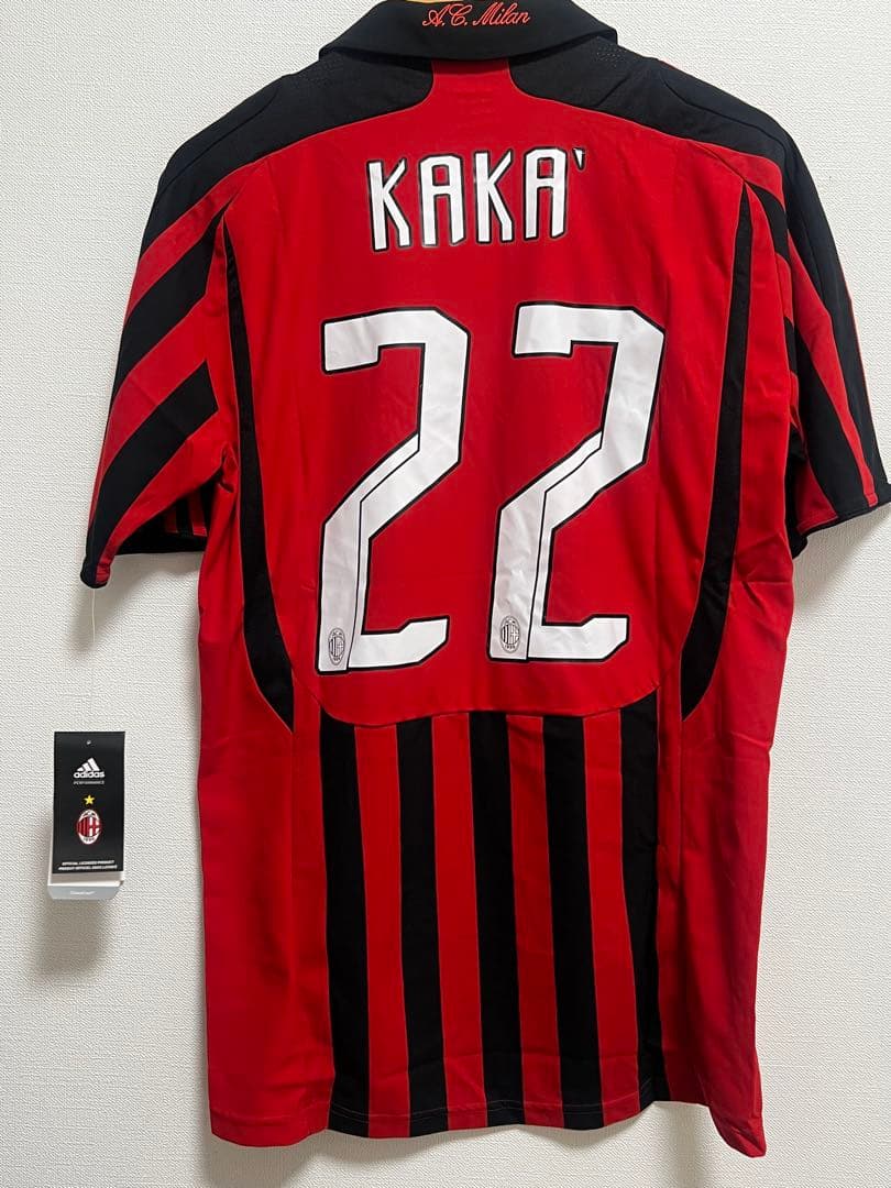 【タグ付き】希少 ACミラン　08/09シーズン　ホームユニ　22番　カカ　M