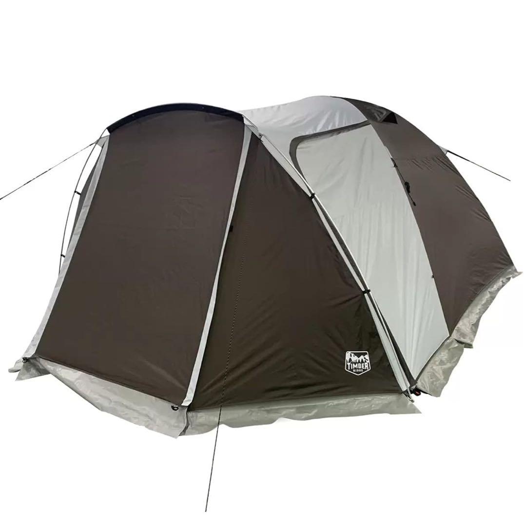 TIMBER RIDGE ドーム型テント 大人6人用 ブラウン
