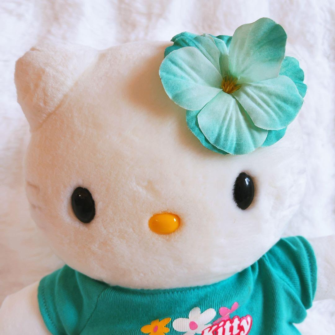 希少レア　ハローキティ　ぬいぐるみ　ハイビスカス　サマー　サーフ　平成レトロ