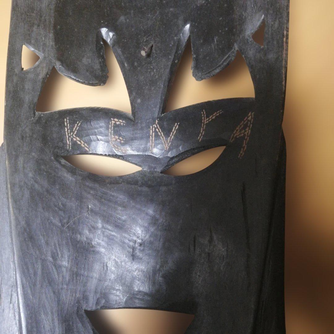 アフリカンマスク ケニア製 木製 大きめ