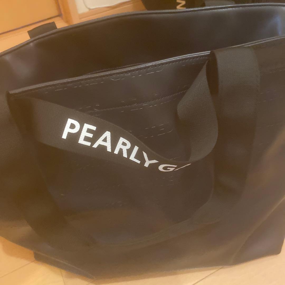 PEARLY GATES ブラックナイロンバッグ