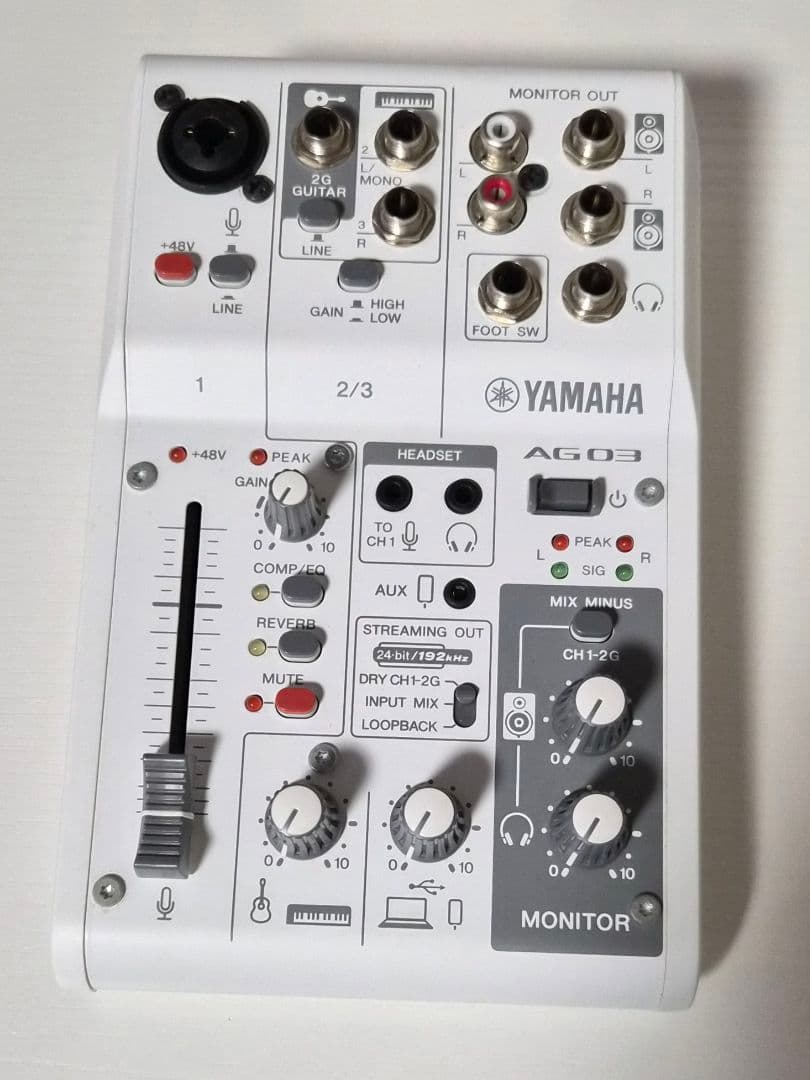 YAMAHA AG03 MK2 ヤマハ オーディオインターフェース ケーブル付き