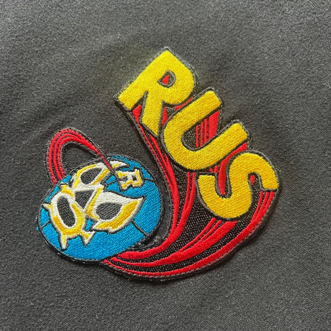 RUSSELUNO ラッセルノ　モックネック　長袖シャツ　メンズ　ロゴ　黒　L