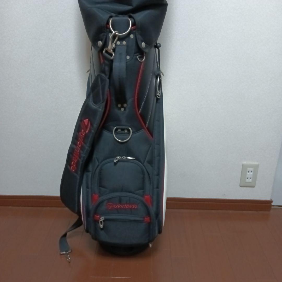 TaylorMade キャディバッグ 黒/白/赤